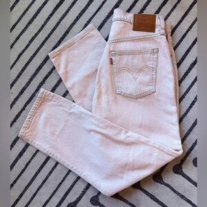 Levi's 501 Women's Pale Pink Jeans